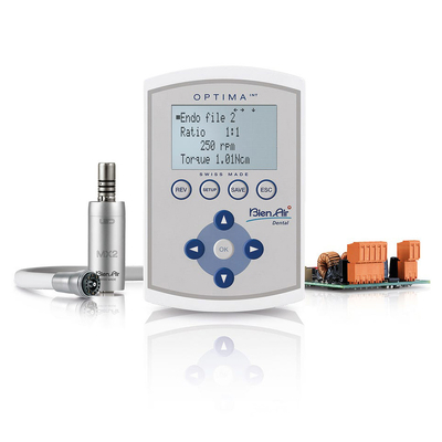 Optima MX2 INT - прибор управления с функцией эндодонтии для двух микромоторов с преобразователем и реле | Bien-Air (Швейцария)
