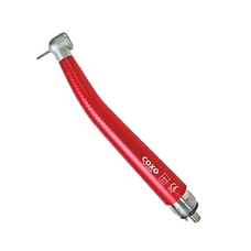 CX207-C1-1 - турбинный наконечник с одноточечным спреем, красный цвет, для 4-х канального соединения