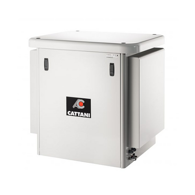 Кожух Cattani для компрессоров с горизонтальным ресивером на 30/45 литров, с улучшенной звукоизоляцией (разборный 89х84х70 см) | Cattani (Италия)