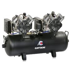 Cattani Tandem - 3-х фазный компрессор на 5-6 установок, 2 мотора по 2 цилиндра, с двумя осушителями
