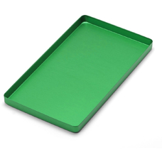 Лоток Euronda алюминиевый зеленый,  284×183×17 мм