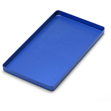 Лоток Euronda алюминиевый синий,  284×183×17 мм