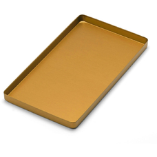 Лоток Euronda алюминиевый золотой,  284×183×17 мм