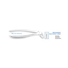 Щипцы для удаления зубов, нижние резцы/клыки (11-4)