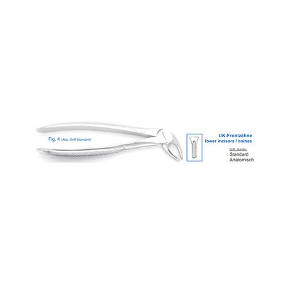 Щипцы для удаления зубов, нижние резцы/клыки (11-4) | HLW Dental Instruments (Германия)