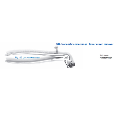 Щипцы для удаления нижних коронок (12-102) | HLW Dental Instruments (Германия)