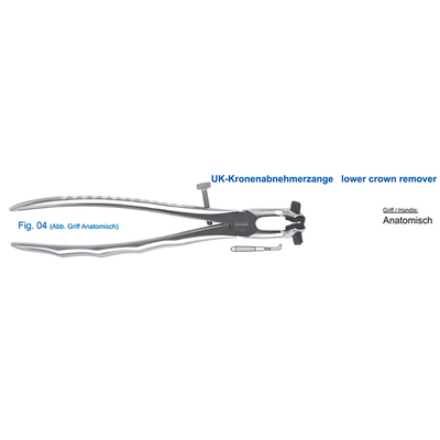 Щипцы для удаления нижних коронок (12-104) | HLW Dental Instruments (Германия)
