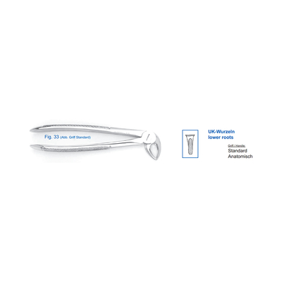 Щипцы для удаления зубов нижние корневые (12-33) | HLW Dental Instruments (Германия)