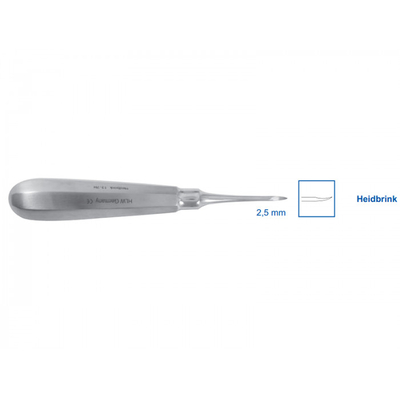 Элеватор Heidbrink, 2,5 мм (13-7H) | HLW Dental Instruments (Германия)