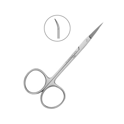 Ножницы медицинские изогнутые Iris, 115 мм | HLW Dental Instruments (Германия)