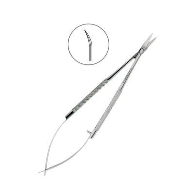 Ножницы хирургические изогнутые Castroviejo-Gomel, 140 мм | HLW Dental Instruments (Германия)