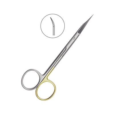 Ножницы хирургические изогнутые Goldmann-Fox SC,125 мм | HLW Dental Instruments (Германия)