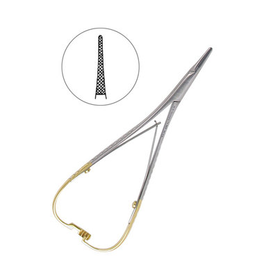 Иглодержатель хирургический Mini-Head Lichtenberg TC, длина 140 мм | HLW Dental Instruments (Германия)
