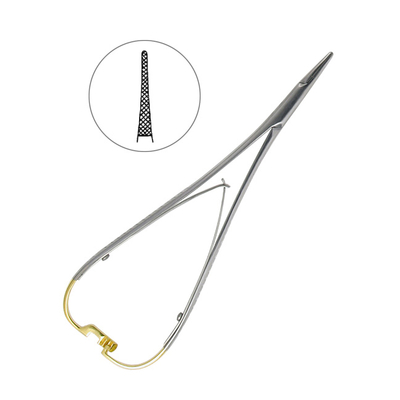 Иглодержатель хирургический Mini-Head Lichtenberg TC, длина 170 мм | HLW Dental Instruments (Германия)