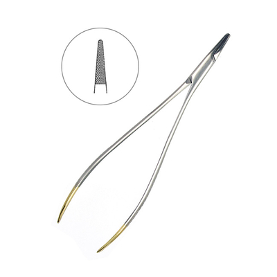 Иглодержатель хирургический прямой Toennis TC, длина 180 мм | HLW Dental Instruments (Германия)