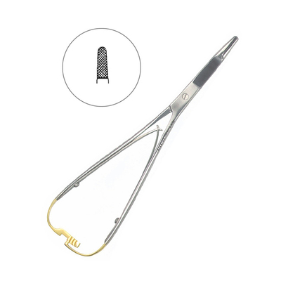 Иглодержатель хирургический прямой Mathieu-Olsen TC, длина 170 мм | HLW Dental Instruments (Германия)