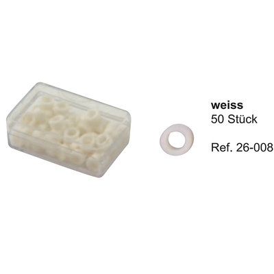 Маркировочные кольца, белые (упаковка 50 шт) | HLW Dental Instruments (Германия)
