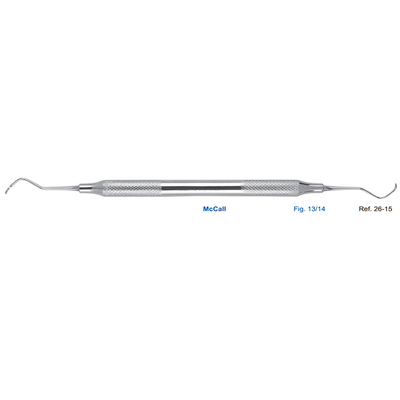Скейлер парадонтологический McCall, форма 13/14, ручка диаметр 8 мм | HLW Dental Instruments (Германия)