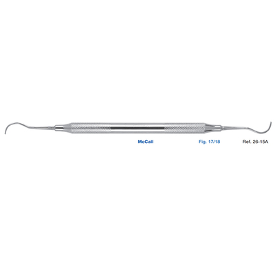 Скейлер парадонтологический McCall, форма 17/18, ручка диаметр 8 мм | HLW Dental Instruments (Германия)