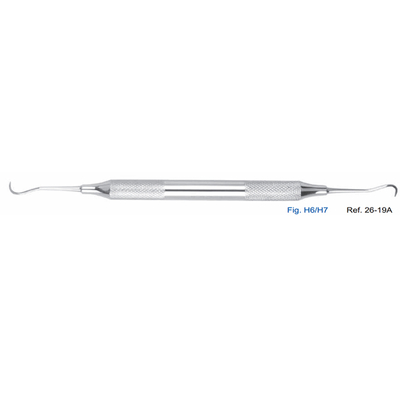 Скейлер парадонтологический, форма H6/H7, ручка CLASSIC, диаметр 10 мм | HLW Dental Instruments (Германия)