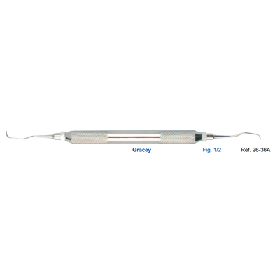 Кюрета парадонтологическая Gracey, форма 1/2, ручка CLASSIC, диаметр 10 мм | HLW Dental Instruments (Германия)