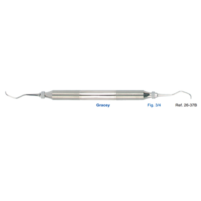 Кюрета парадонтологическая Gracey, форма 3/4, ручка DELUXE, диаметр 10 мм | HLW Dental Instruments (Германия)