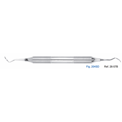 Скейлер парадонтологический, форма 204SD, ручка DELUXE, 10 мм | HLW Dental Instruments (Германия)
