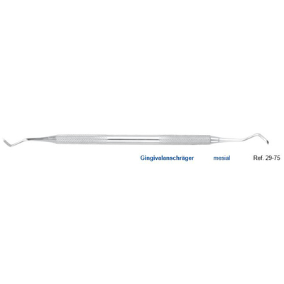 Инструмент для амальгамы эмалевый нож мезиальный (гладилка) | HLW Dental Instruments (Германия)