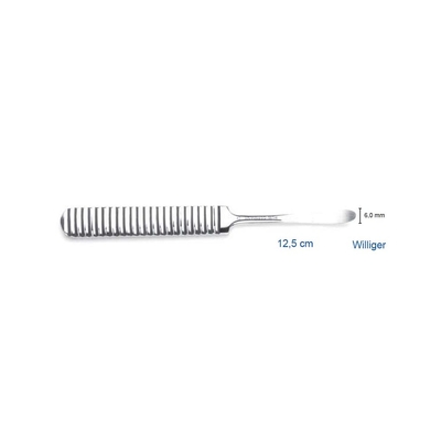 Распатор Williger, 12,5 см, 6,0мм | HLW Dental Instruments (Германия)