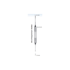 Распатор, ручка DELUXE, диаметр 10 мм, 3,5-3,5 мм