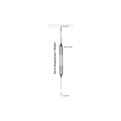 Распатор, ручка DELUXE, диаметр 10 мм, 3,5-3,5 мм | HLW Dental Instruments (Германия)