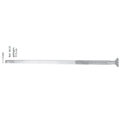 Долото хирургическое изогнутое, рабочая часть 4мм, 17,5 мм | HLW Dental Instruments (Германия)