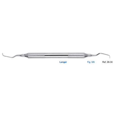 Кюрета Langer, форма 5/6, диаметр ручки 8 мм | HLW Dental Instruments (Германия)