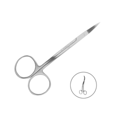 Ножницы хирургические двойной изгиб La Grange,115 мм | HLW Dental Instruments (Германия)
