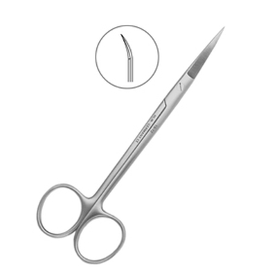 Ножницы хирургические изогнутые Joseph, 140 мм | HLW Dental Instruments (Германия)