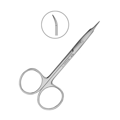 Ножницы хирургические изогнутые Stevens, 115 мм | HLW Dental Instruments (Германия)