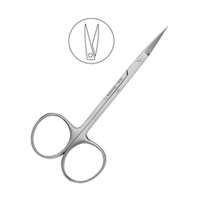 Ножницы хирургические прямые Iris, 115 мм | HLW Dental Instruments (Германия)
