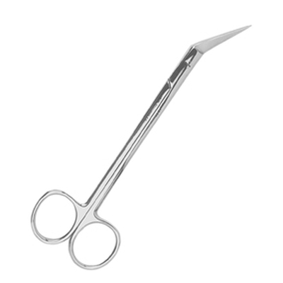 Ножницы хирургические угловые Goldmann-Fox, 160 мм | HLW Dental Instruments (Германия)