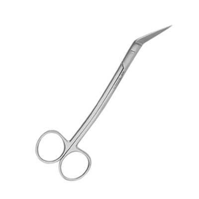 Ножницы хирургические угловые Locklin, 16 см | HLW Dental Instruments (Германия)