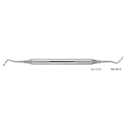 Скейлер парадонтологический, форма Cl 2/3, ручка диаметр 8 мм | HLW Dental Instruments (Германия)