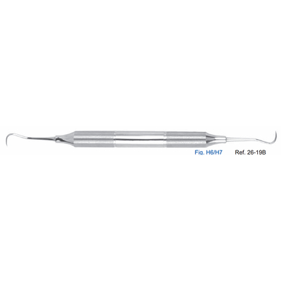 Скейлер парадонтологический, форма H6/H7, ручка DELUXE, диаметр 10 мм | HLW Dental Instruments (Германия)