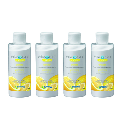 Acteon Air-N-Go Classic Lemon - порошок для наддесневой обработки с лимонным вкусом, 4 флакона по 250 г | Satelec Acteon Group (Франция)
