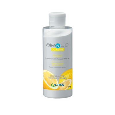 Acteon Air-N-Go Classic Lemon - порошок на основе бикарбоната натрия для наддесневой обработки с лимонным вкусом, 1 флакон, 250 г | Satelec Acteon Group (Франция)