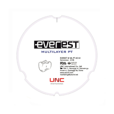 Everest Multilayer PT - циркониевый диск многослойный, предварительно окрашенный, диаметр 95 мм
