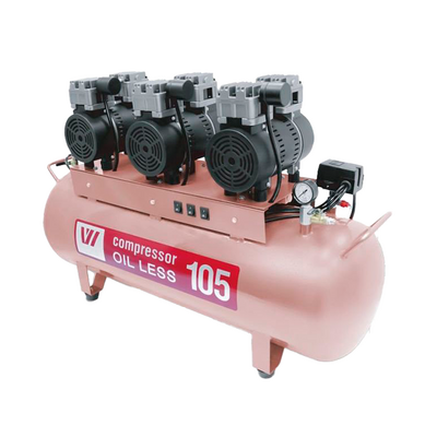 W-606 - безмасляный компрессор для 2-3 стоматологических установок с ресивером 105 л (255 л/мин) | WuerWei (Китай)
