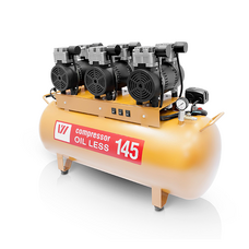 W-610 - безмасляный компрессор для 4-х стоматологических установок с ресивером 145 л (390 л/мин)