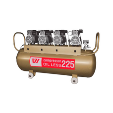 W-613 - безмасляный компрессор для 5-ти стоматологических установок с ресивером 225 л (520 л/мин)