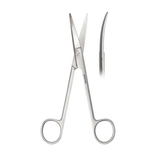 Ножницы хирургические изогнутые Metzenbaum-Fine, тупоконечные, длина 145 мм