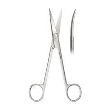 Ножницы хирургические изогнутые Metzenbaum-Fine, остроконечные, длина 145 мм