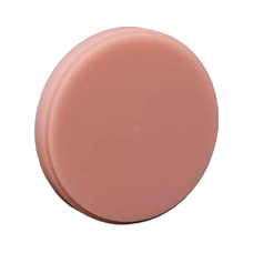 PMMA Pink - блок-заготовка из полиметилакрилата для CAM, розовая, диаметр 98 мм